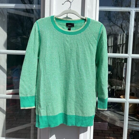 J Crew Waffle Weave Cashmere Sweater NWT - Picture 1 of 9